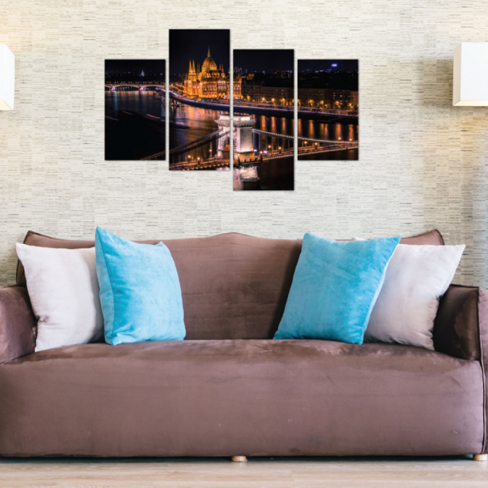 Tablou canvas 4 piese - Pod pe dunare [1]
