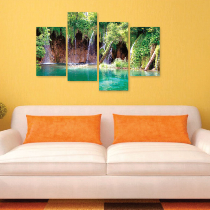 Tablou canvas 4 piese - Cascada speciala [2]