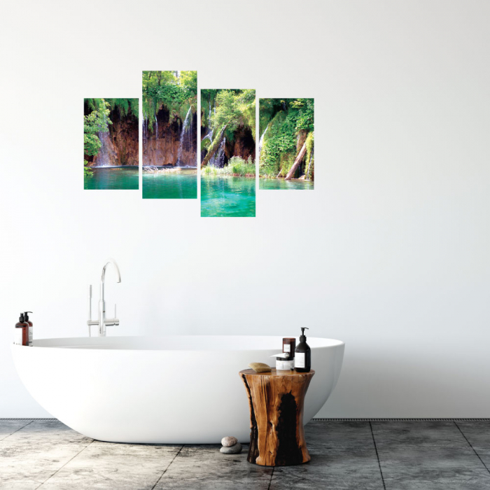 Tablou canvas 4 piese - Cascada speciala [1]
