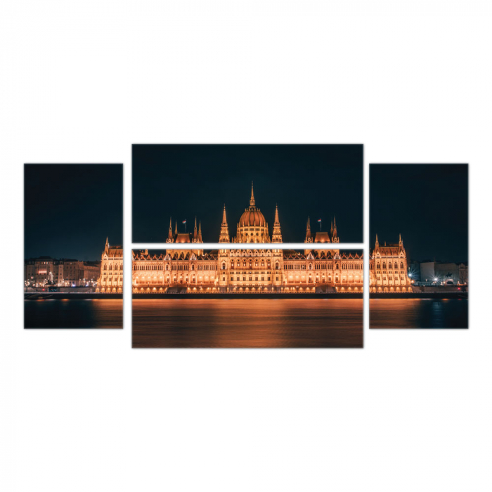 Tablou canvas 4 piese - Parlament [2]