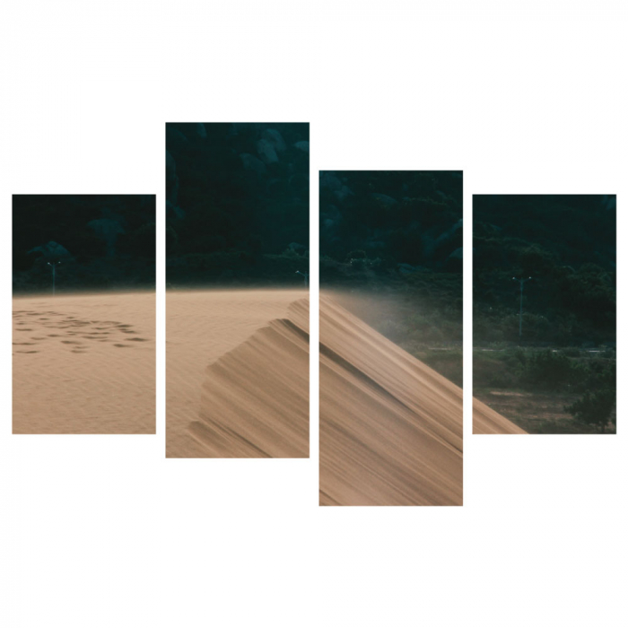 Tablou canvas 4 piese - Nisip [3]