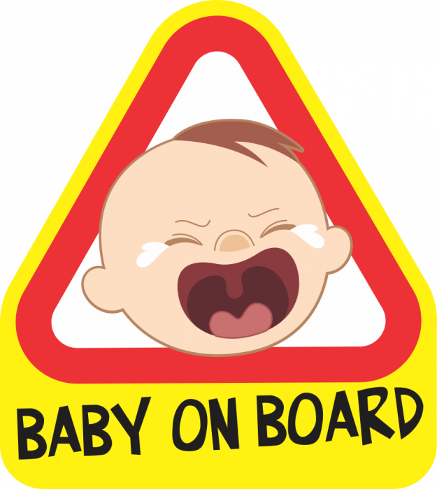 Sticker Baby on board - Baiatul plangacios [2]