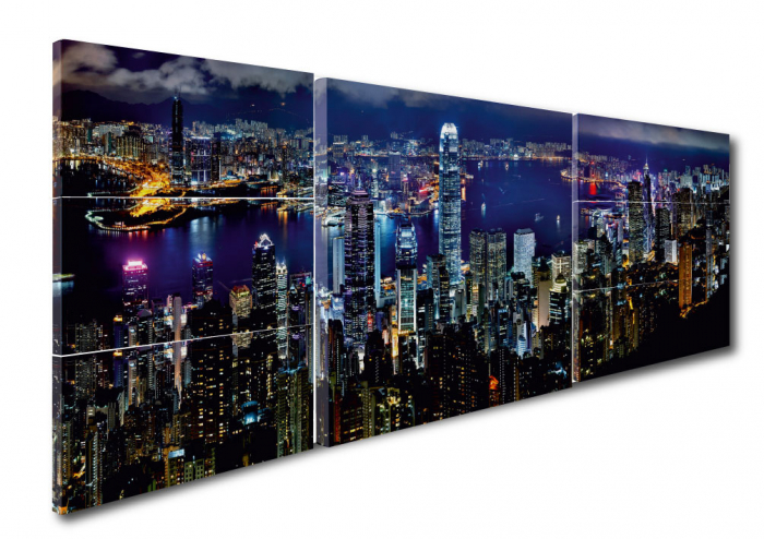 Tablou canvas 7 piese - Hong Kong [2]