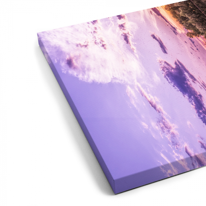 Tablou canvas 7 piese - Peisaj violet [5]