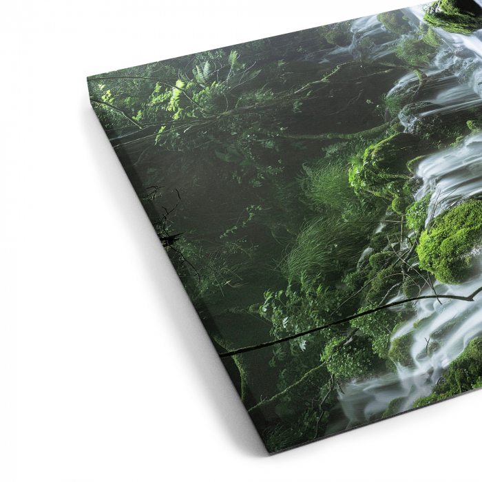 Tablou canvas 7 piese - Cascada in adancul padurii [5]