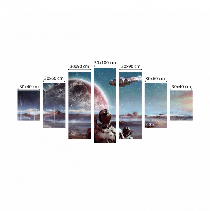 Tablou canvas 7 piese - O alta lume [3]