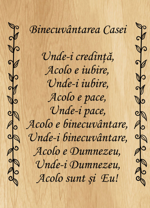Tablou canvas : Binecuvantarea casei [5]