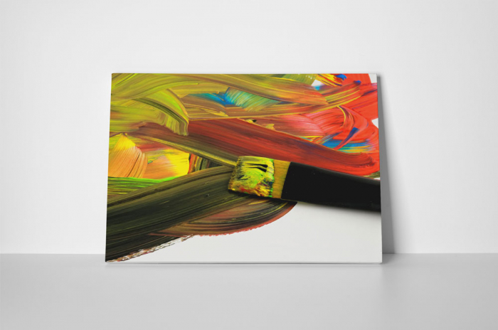 Tablou canvas : Pensula colorata [2]