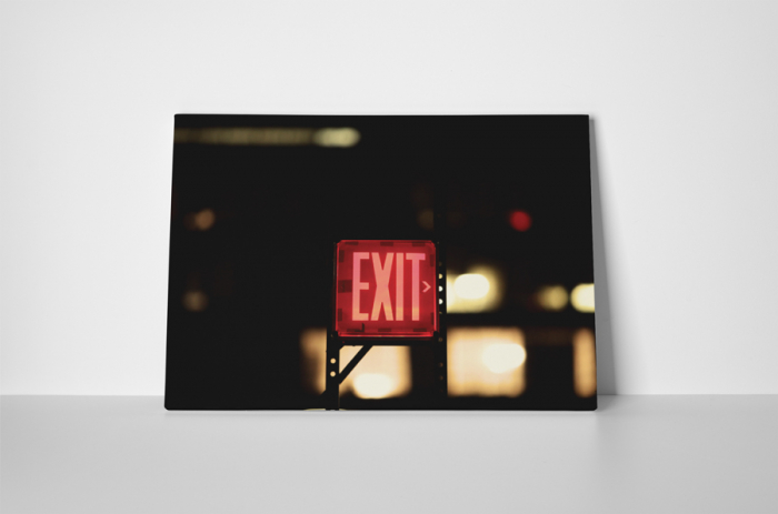 Tablou canvas : Exit [2]