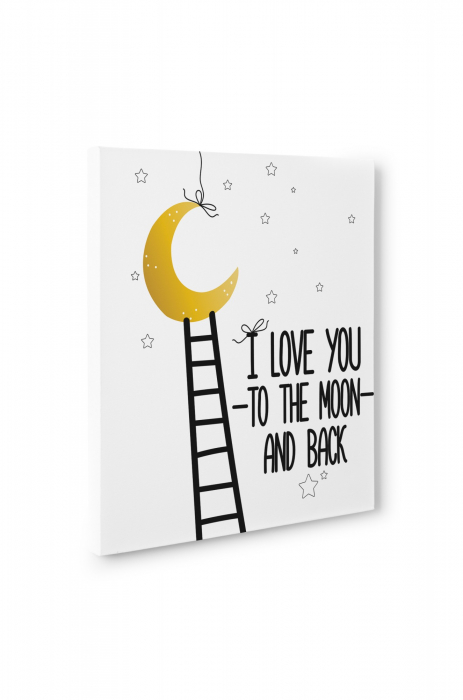 Tablou canvas : Moon and Back [3]