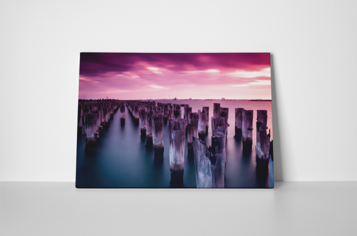Tablou canvas : Stalpi in apa [2]