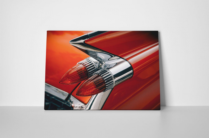 Tablou canvas : Masina retro rosie [2]