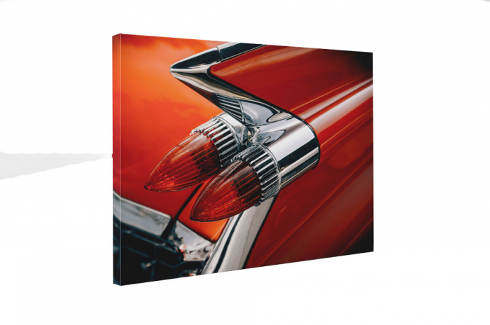 Tablou canvas : Masina retro rosie [5]