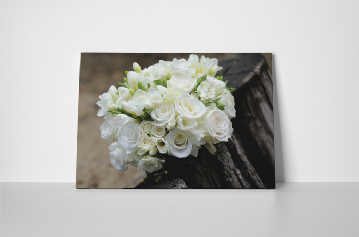 Tablou canvas : Buchet de trandafiri albi [2]