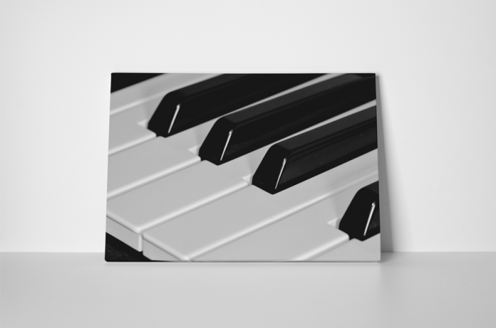 Tablou canvas : Pianul alb-negru [2]