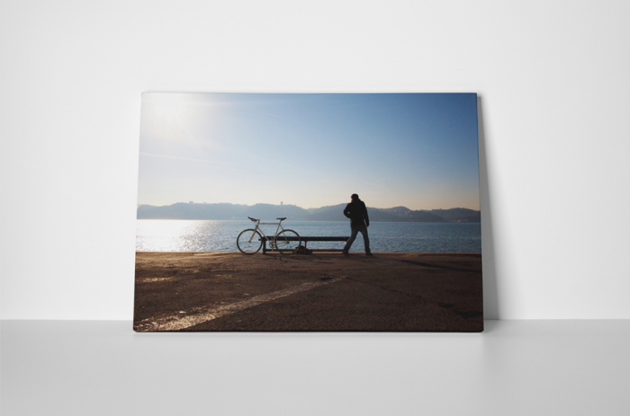 Tablou canvas : Bicicleta pe mal [2]