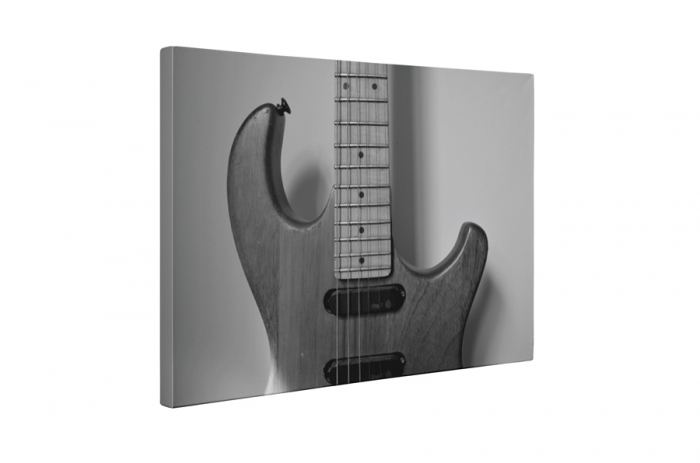 Tablou canvas : Chitara electrica in alb-negru [5]