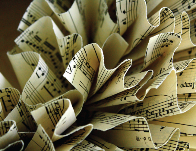 Tablou canvas : Foaie de muzica [4]