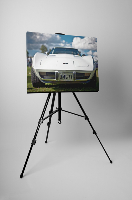 Tablou canvas : Corvette alb [3]
