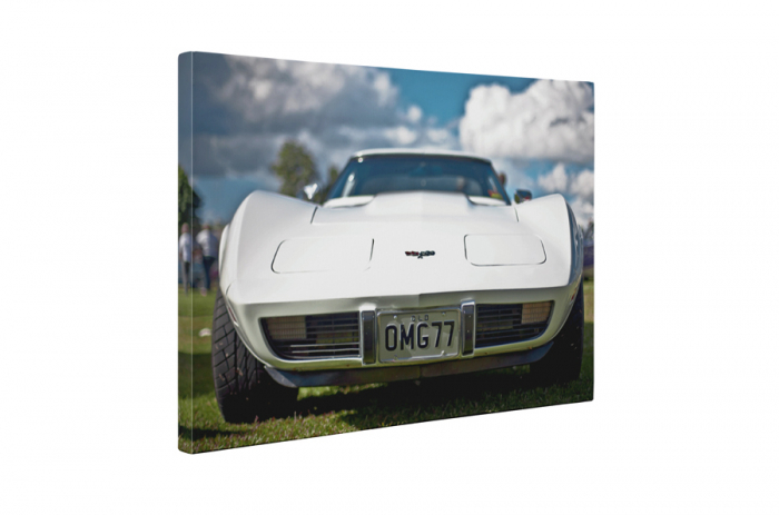Tablou canvas : Corvette alb [5]