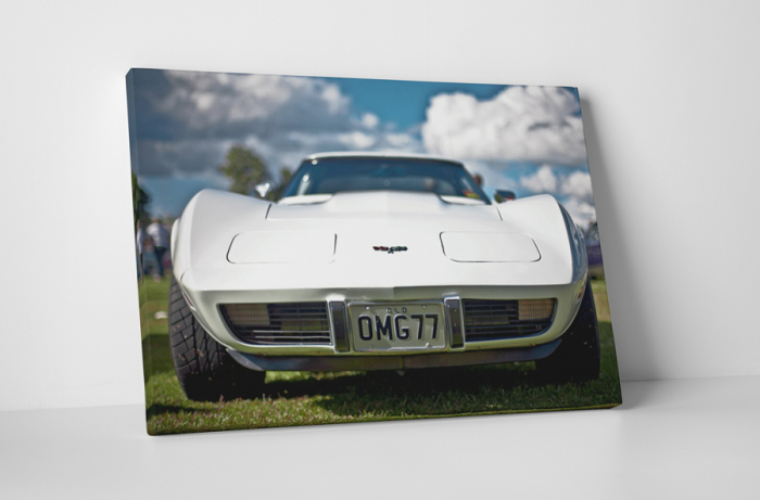 Tablou canvas : Corvette alb [1]