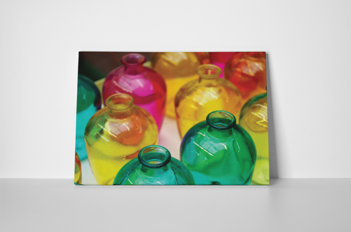 Tablou canvas : Sticle colorate [2]