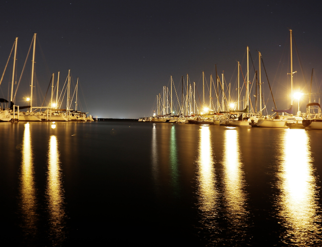 Tablou canvas : Port noaptea [4]