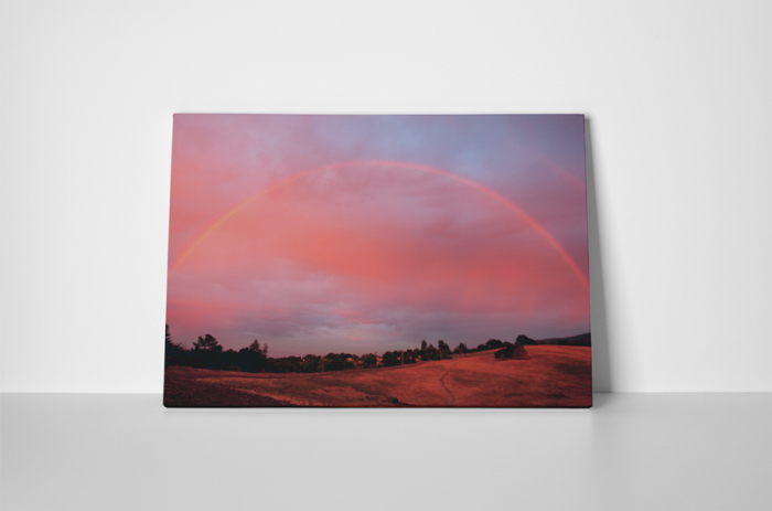 Tablou canvas : Curcubeu in apus de soare [2]