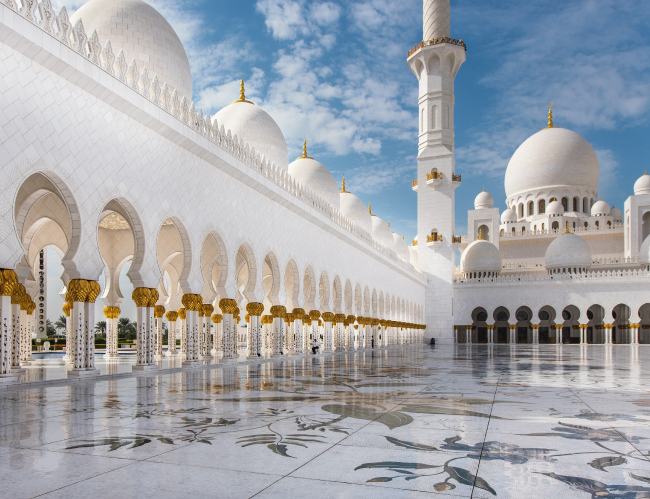 Tablou canvas : Marea Moschee din Abu Dhabi [4]
