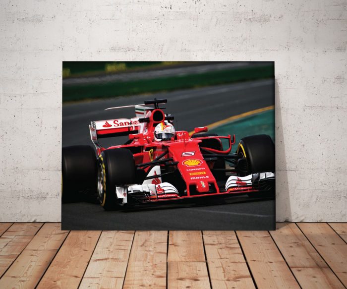 Tablou canvas : F1 Ferrari Sebastian Vettel [4]