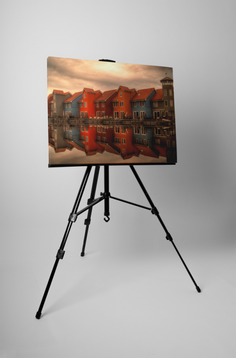 Tablou canvas : Casute colorate [3]