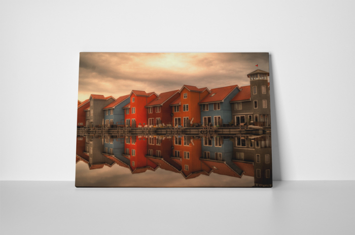 Tablou canvas : Casute colorate [2]