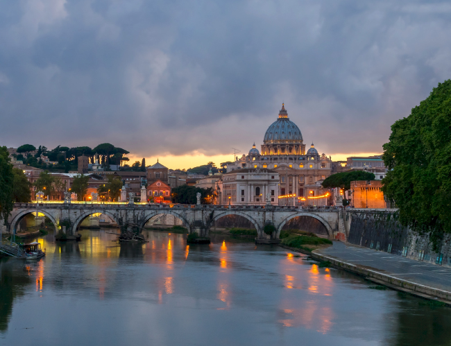 Tablou canvas : Podul Aelius din Roma [4]