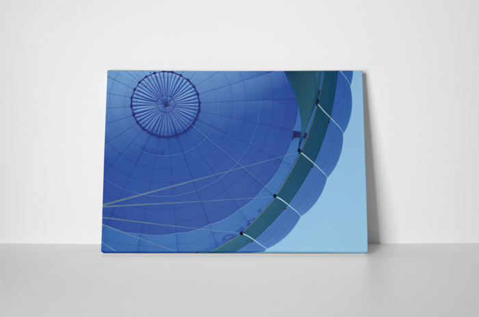 Tablou canvas : Balon albastru cu aer cald [2]