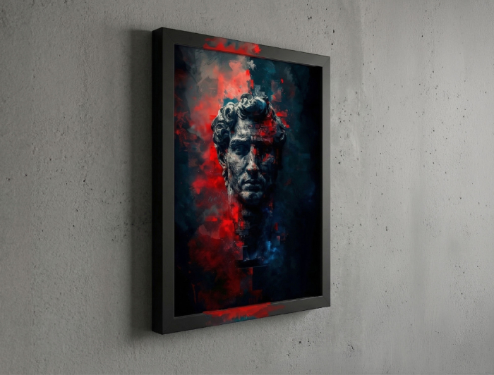 Tablou canvas - Trezirea lui David - 35x45cm [2]