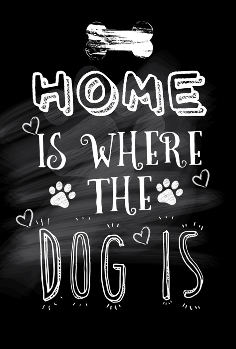 Tablou canvas : Home and dog [5]