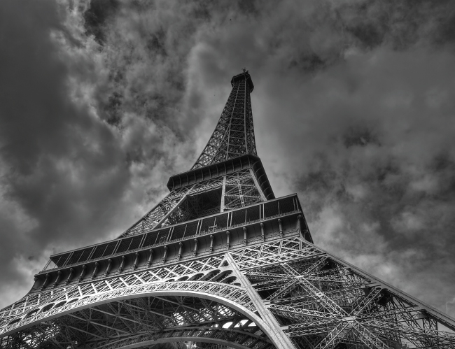 Tablou canvas : Parisul alb-negru [4]