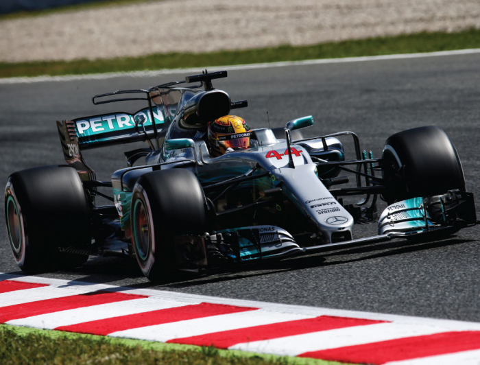 Tablou canvas : F1 Mercedes Lewis Hamilton [2]