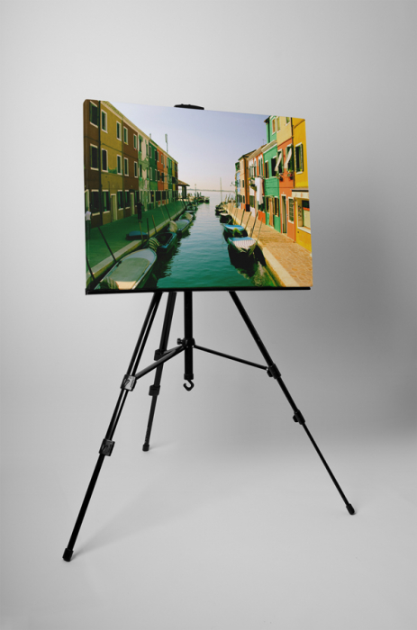 Tablou canvas : Case colorate [3]