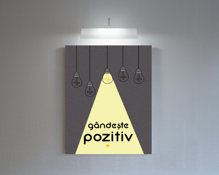 Tablou canvas : Gandeste pozitiv [3]