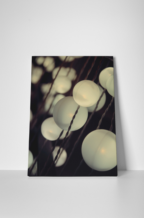 Tablou canvas : Globuri albe [2]
