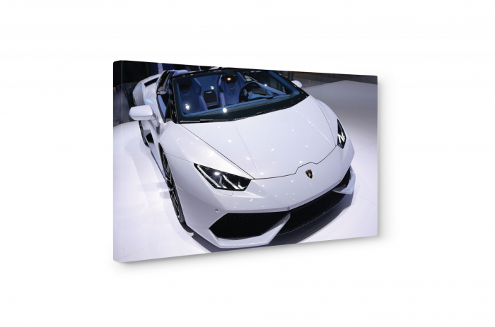 Tablou canvas : Lamborghini alb [5]
