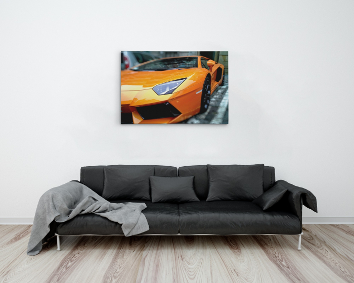 Tablou canvas : Lamborghini portocaliu [4]