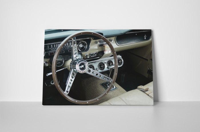 Tablou canvas : Volan Mustang [2]
