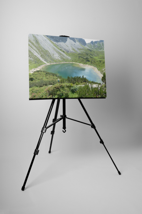 Tablou canvas : Lac glaciar intre munti [3]