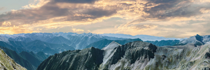 Tablou canvas panoramic - Mountainous region [4]