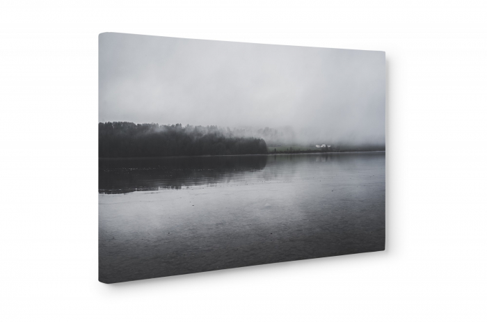 Tablou canvas : Lac alb-negru [3]