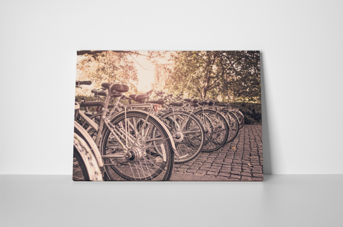 Tablou canvas : Biciclete parcate [2]
