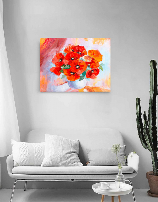 Tablou canvas : Buchet de maci [2]