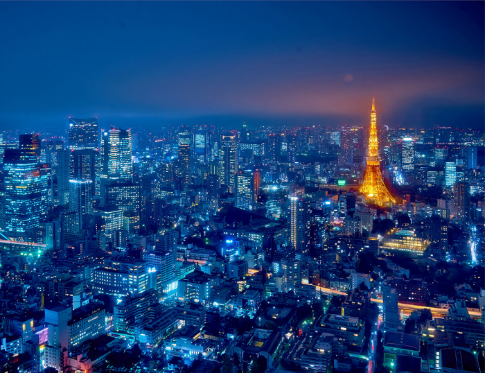 Tablou canvas : Tokyo City View And Sky Deck [4]
